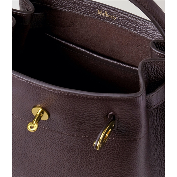 Mulberry Islington Bucket Ebony Small Classic Grain